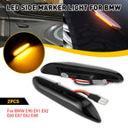 Dynamic LED Sequential Side Marker Turn Signal Light for BMW E82 E90 E92 E88 (2007-2013)