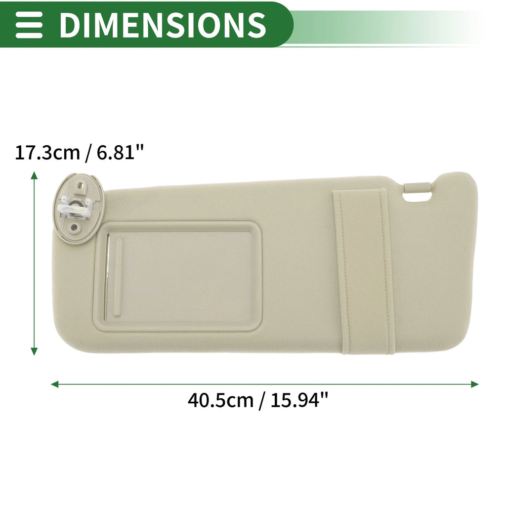 Left Sun Visor with Mirror for Toyota Venza (2009–2015) No. 74320-0T021-A1