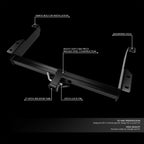 Rear 2" Trailer Hitch Receiver Kit for GMC Savana 1500 (1996–2004)