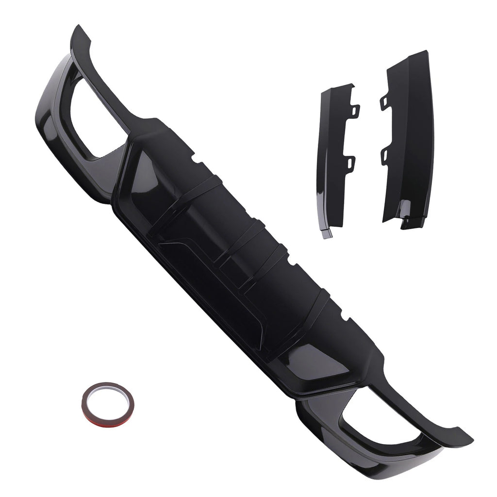 Glossy Black Sport Kit for BMW G20 3 Series M Sport 19-22 Rear Diffuser Bumper