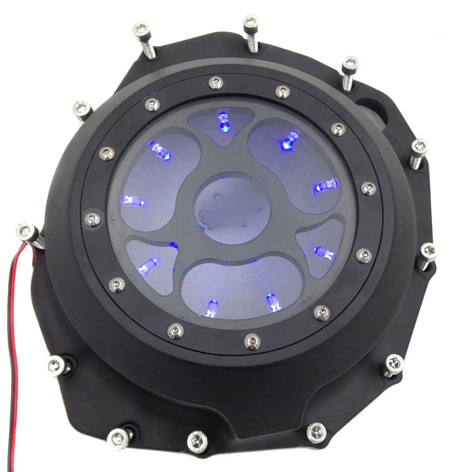Blue LED Engine Clutch Cover for Suzuki GSXR1300 Hayabusa (1999–2020)