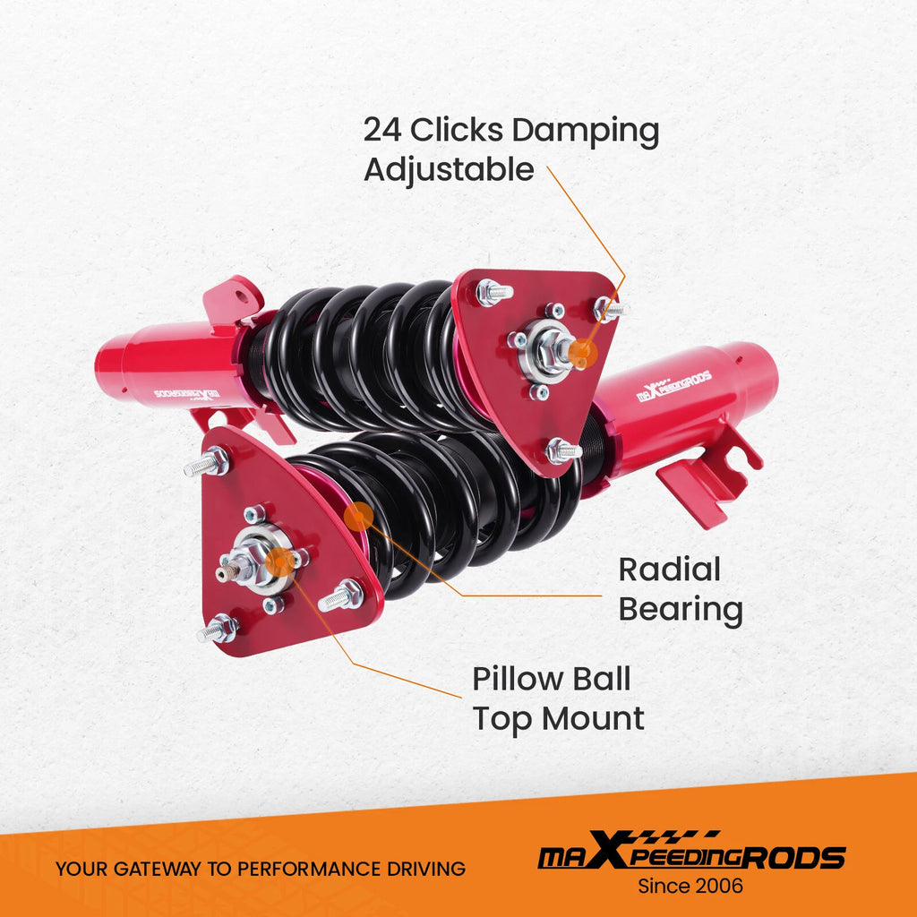 24-Step Adjustable Coilover Suspension Kit for Mazda 3 (2004-2013)