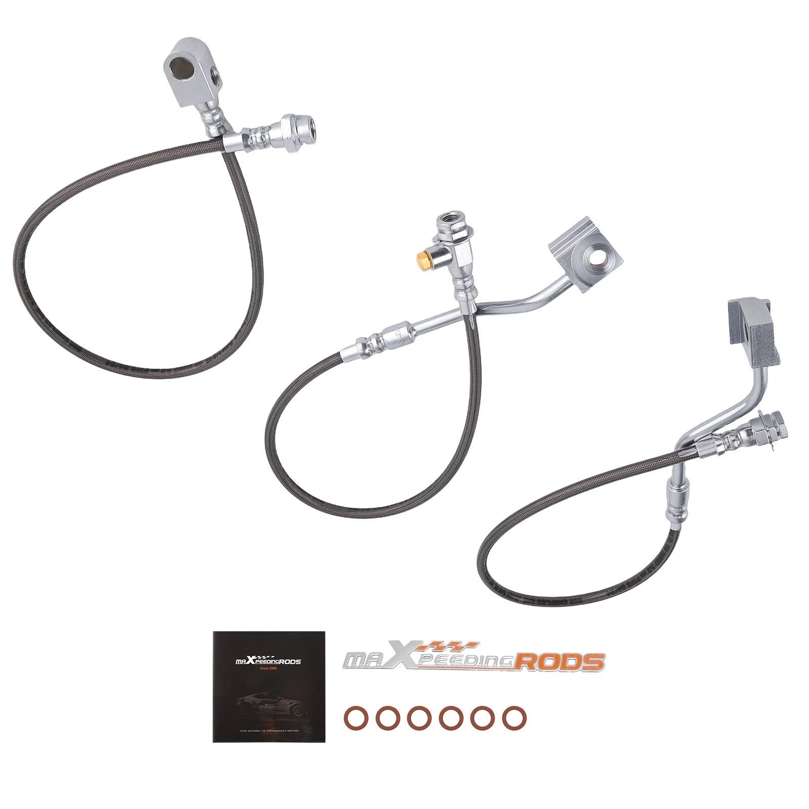 Brake Line Extension Kit for Ford F150 Bronco (1980–1996) 4"-6" Lift Front 22.63"