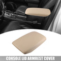 Center Console Armrest Cover for Toyota Highlander (2009–2014) Faux Leather Beige