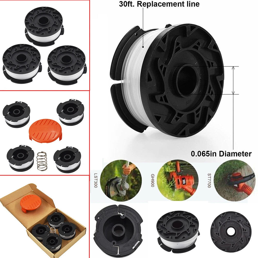 6X String Trimmer Spools for Black+Decker GH900 (Year Range Not Specified)