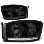 LED DRL Headlight Lamps for Dodge Ram 1500/2500/3500 (2006–2009)