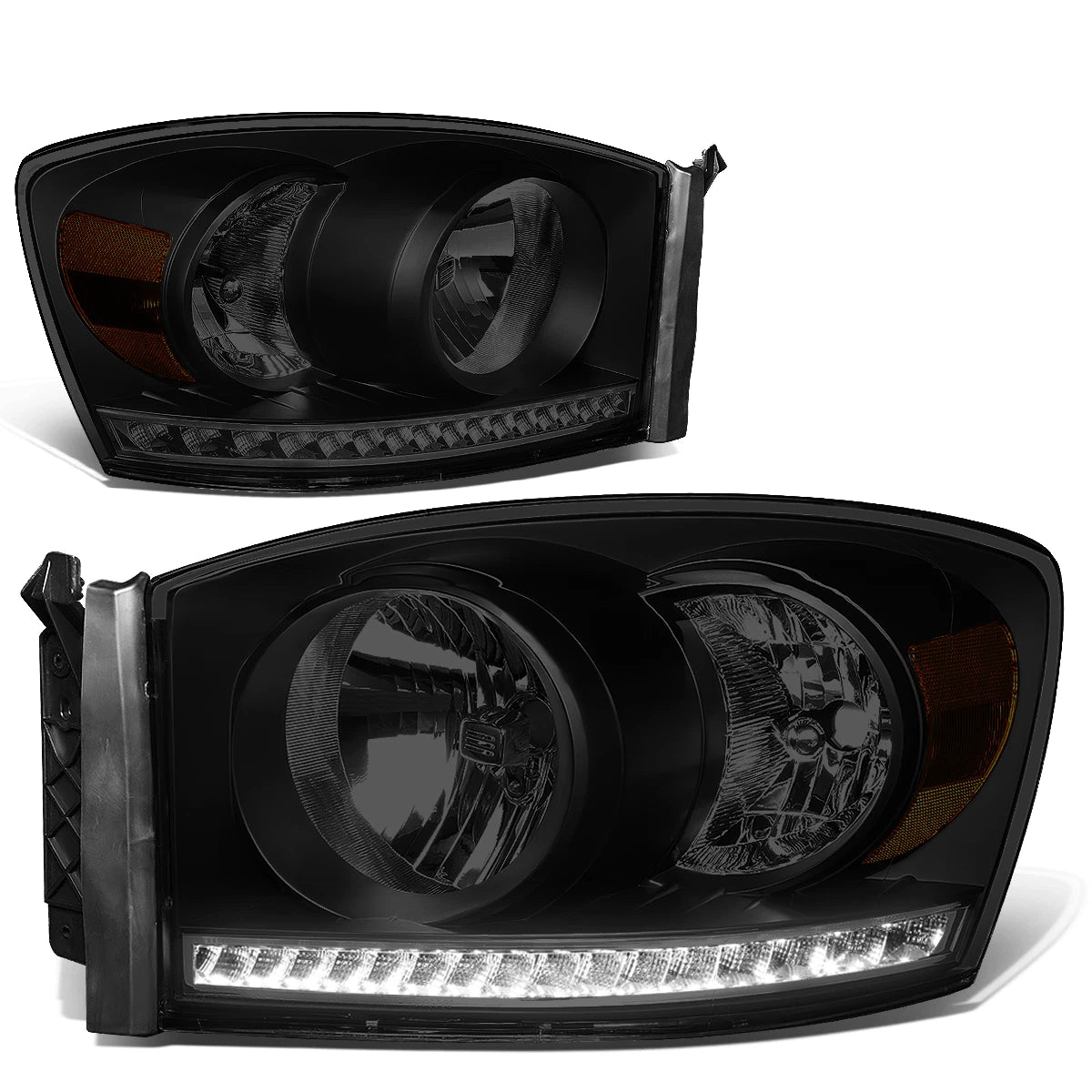 LED DRL Headlight Lamps for Dodge Ram 1500/2500/3500 (2006–2009)