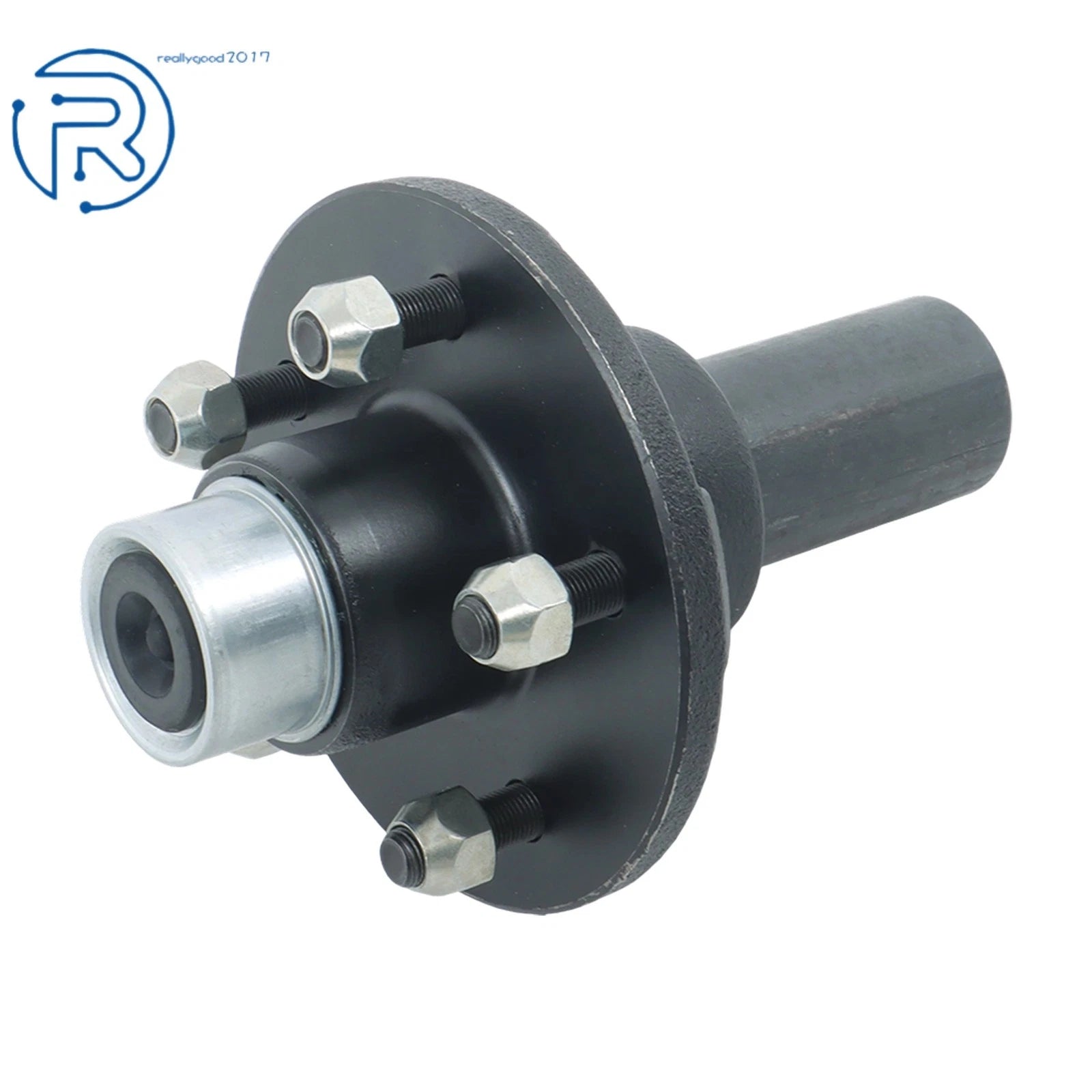 Set of 2 Pre-Greased Trailer Idler Hub Spindle Kit for 3500lbs #84 Axle