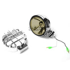 6" Round Bull Bar Fog Light Lamps for Universal Vehicles (Chrome, Smoke Lens)