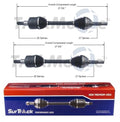 Set of 2 Front CV Axle Shafts for GMC Envoy, Olds Bravada, Saab (2002–2009)