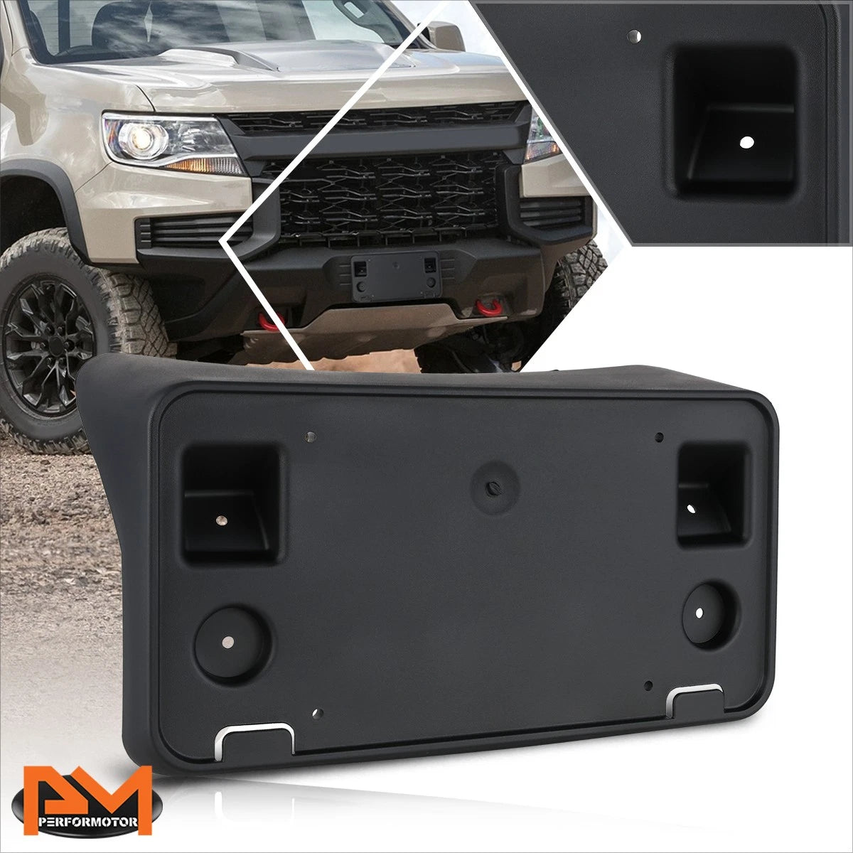 Tow Hook License Plate Mounting Bracket for Chevy Colorado (2021)