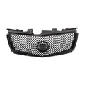 Front Upper Grille Replacement Set for Cadillac CTS (2008–2013) Gloss Black