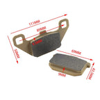 Brake Pads for KAWASAKI GPz 900 R, ZG1000, VN1500, GENERIC Vertigo 125