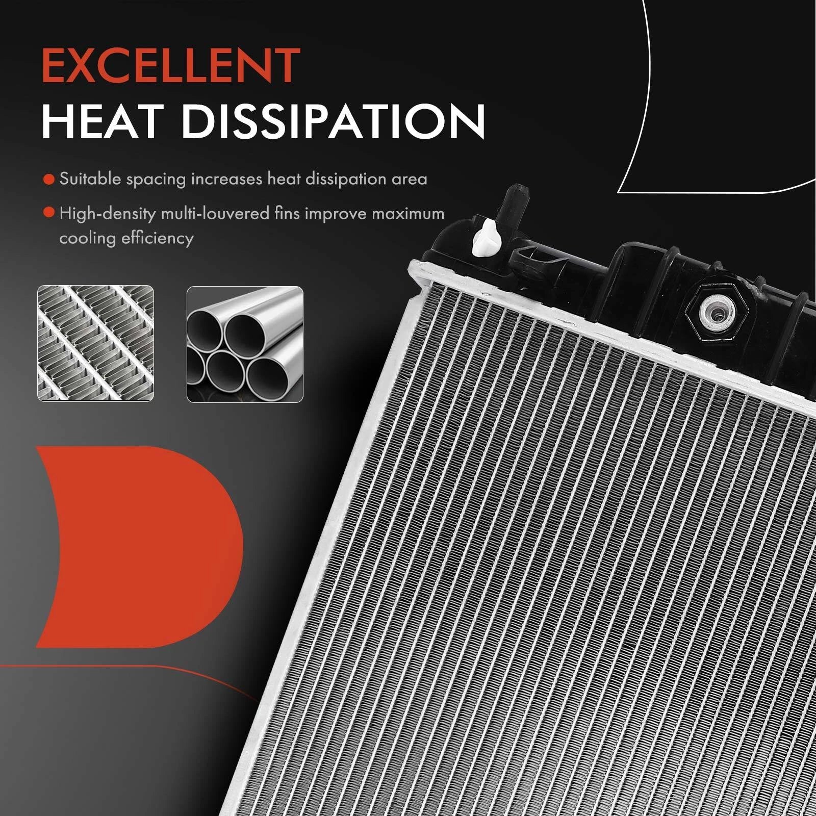 Radiator with Trans Oil Cooler for Chevy Trailblazer GMC Envoy (2002–2009)