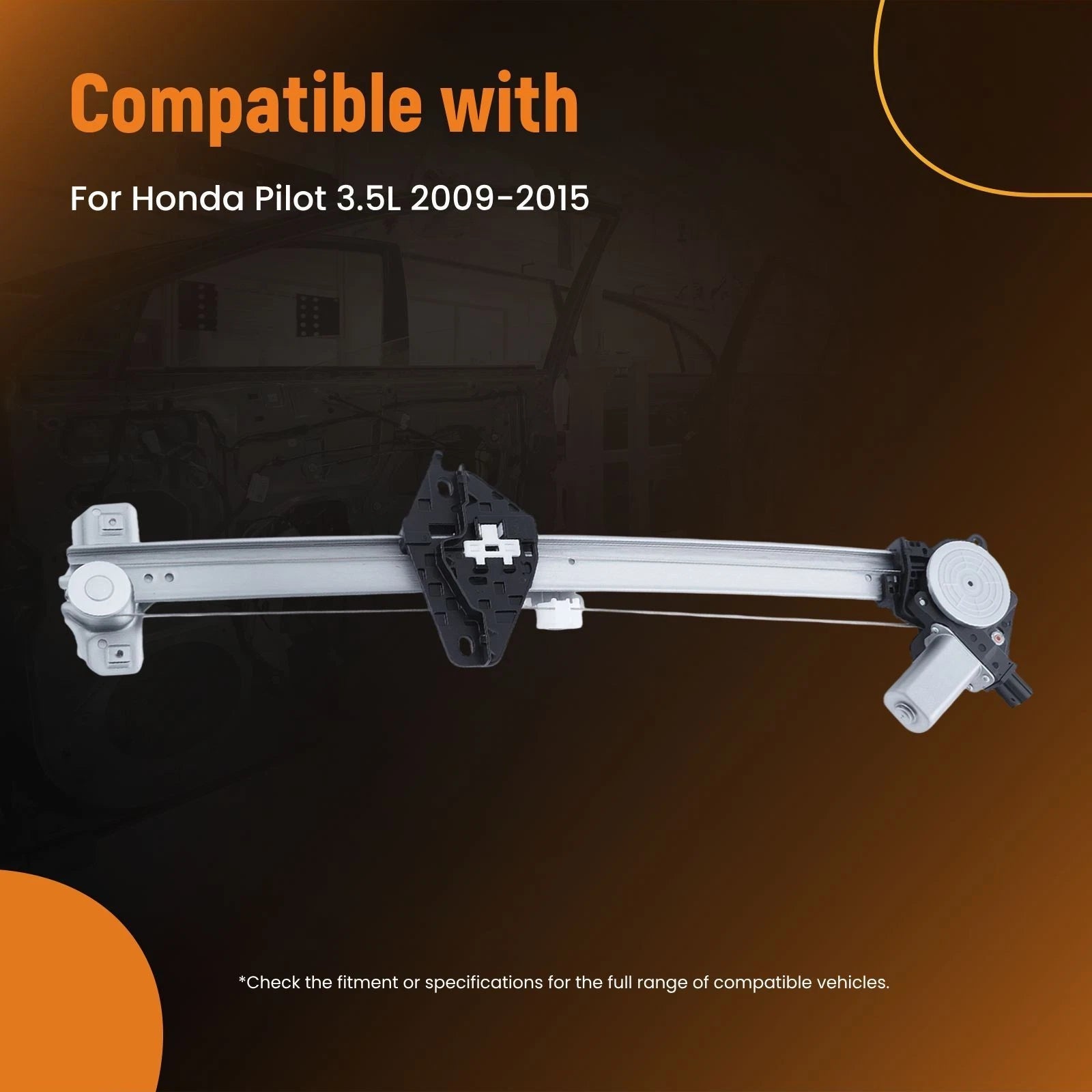 Front Left Window Regulator for Honda Pilot (2009–2015) 72250SZAA01 Electric