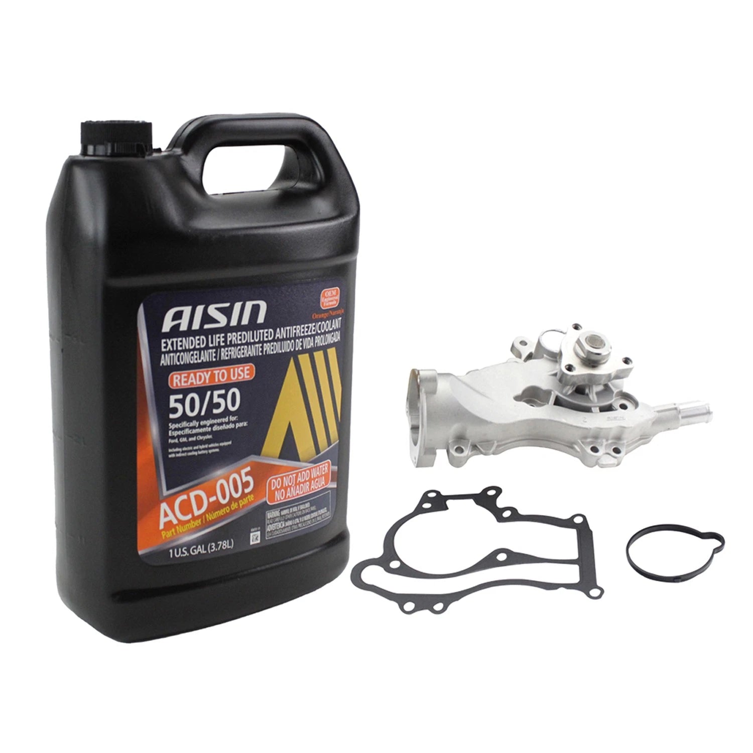 Aisin Engine Coolant Water Pump Kit for Chevrolet Cruze Encore Malibu Sonic Trax (2011–2021)