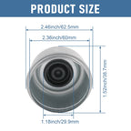 Set of 4 Rubber Dust Caps for Dexter EZ Lube Trailer Axle Hub