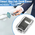 Remote Keyless Key Fob Cover for Chevy Suburban (2015–2020) - Clear, 4 Buttons