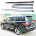 4X Chrome Door Sill Moulding Strip for Infiniti QX80 (2011–2024)