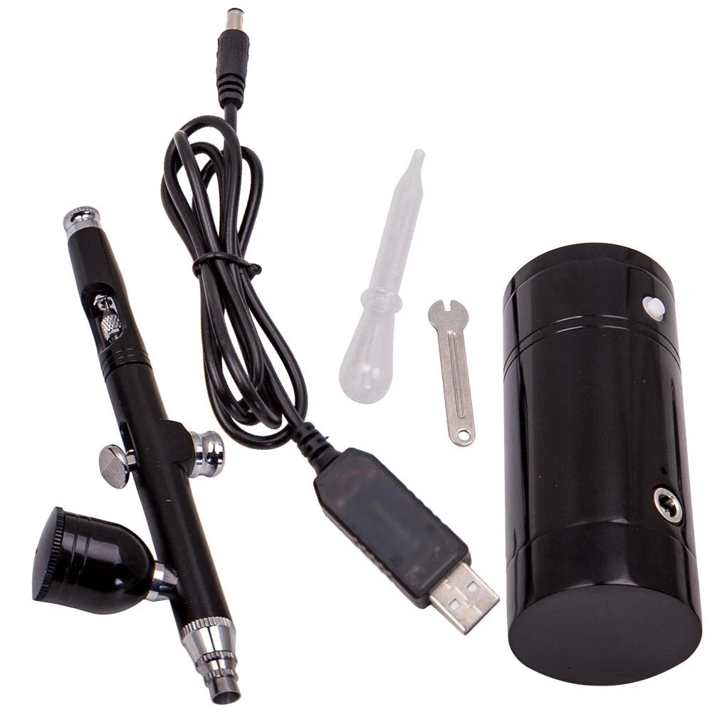 Airbrush Air Compressor Kit Set of 2 with 0.3mm Nozzle