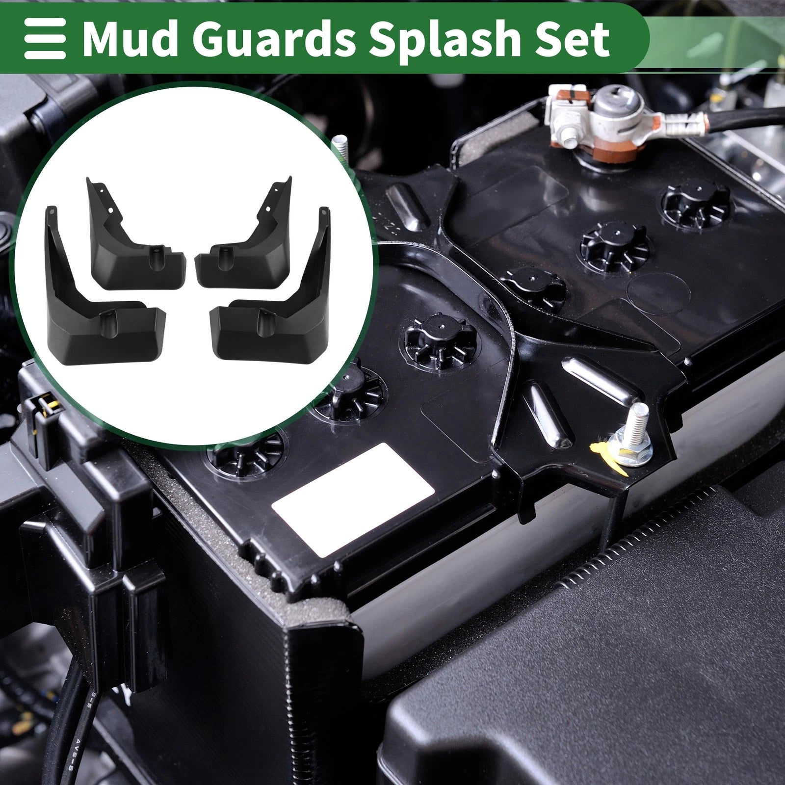 Mud Flaps Splash Guards for Ford Focus (2019–2022) W/ Mount Accessories