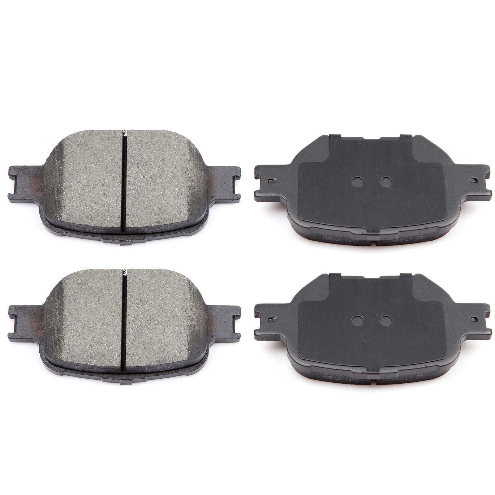 Set of 4 Front Solid Brake Rotors and Ceramic Pads for Scion tC (2005–2010)
