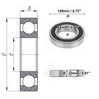 Deep Groove Ball Bearing 6213DDU for Scooter Skateboard Wheel (P0)