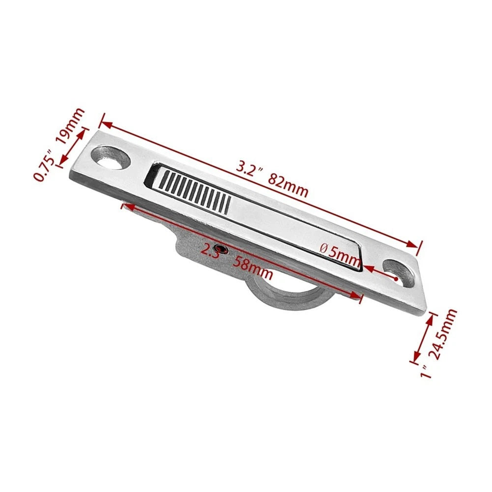316 SS Floor Handle Buckle for Yacht RV Boat (Marine Duty)