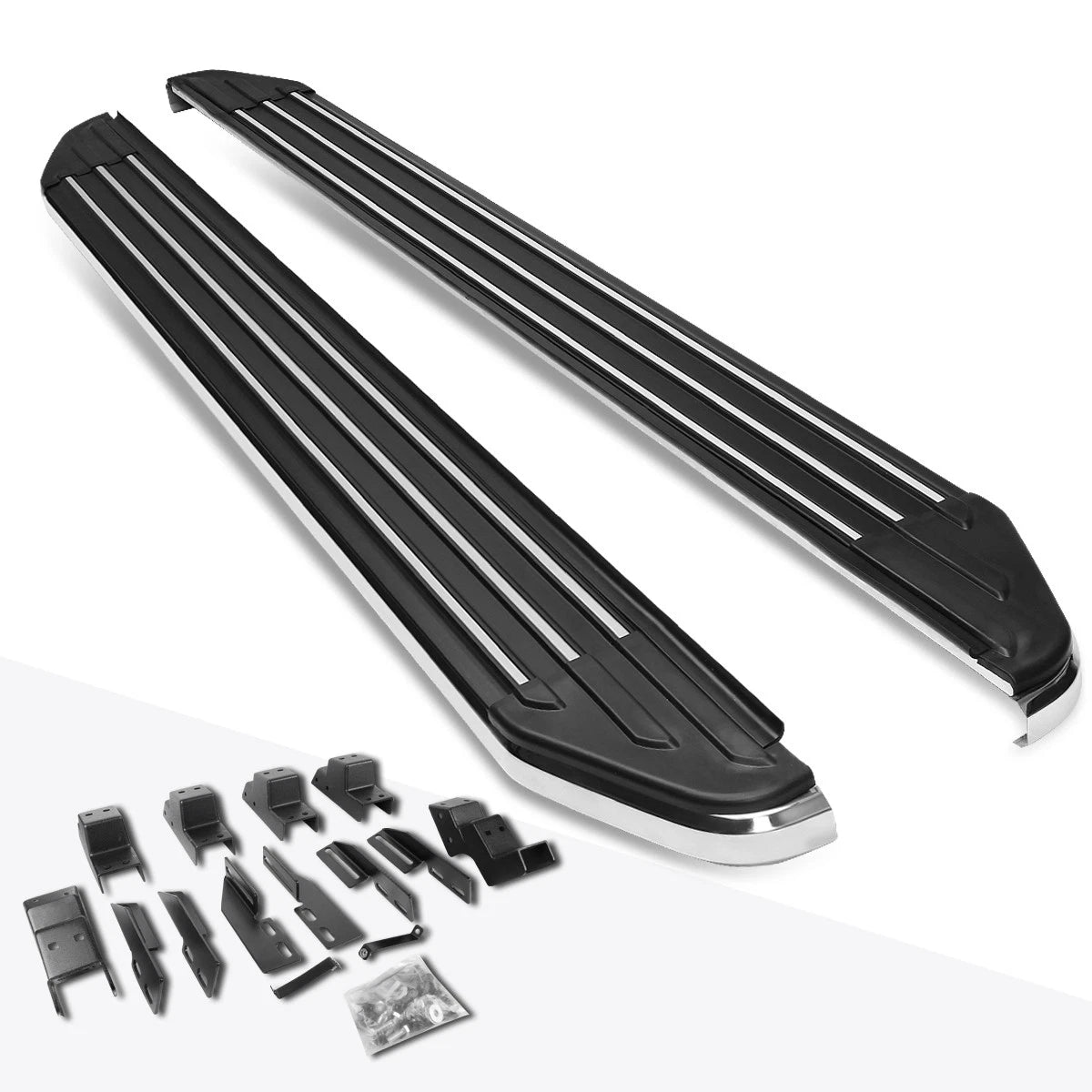 Set of 2 Aluminum Side Step Nerf Bars for Acura MDX (2007–2009)