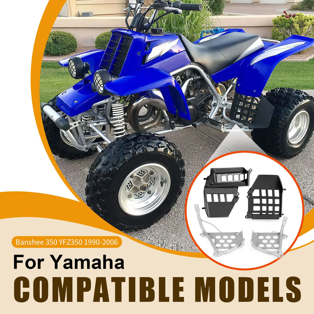 Set of 2 Heel Guards for Yamaha Banshee 350 (1990–2006)