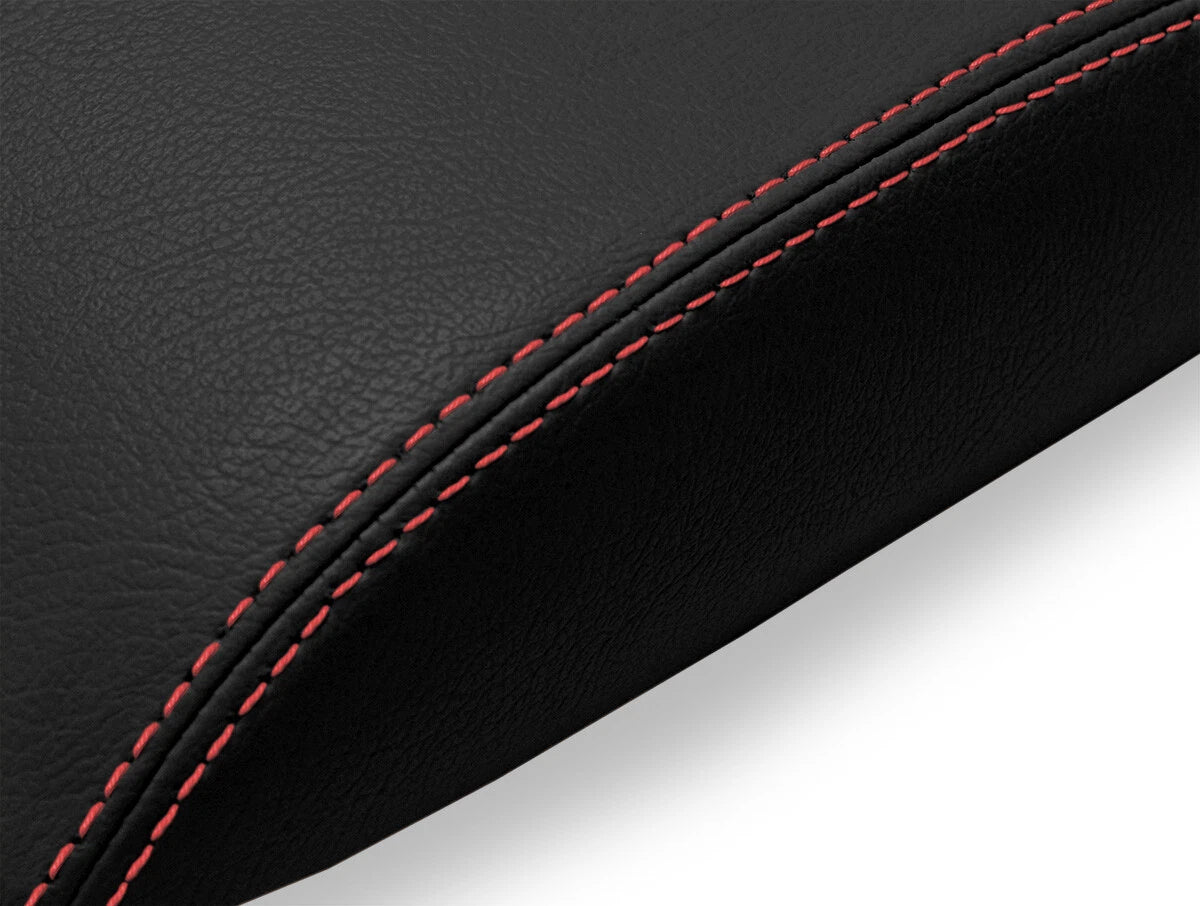 Console Lid Pull Over Cover for Chevrolet Cavalier (2000–2005) Red Stitch