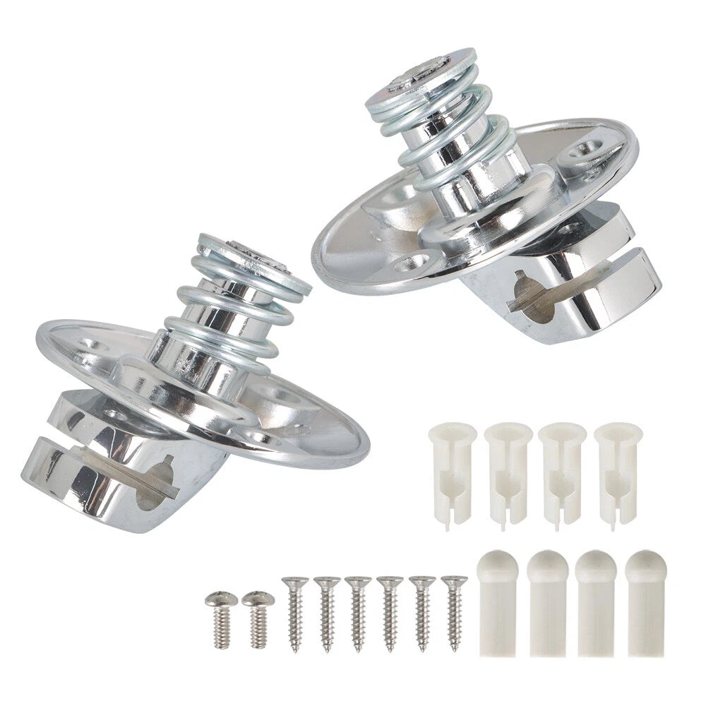 Set of 14 Chrome Sunvisor Support Brackets for Camaro Firebird (1967-1969)