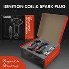Set of 8 Ignition Coils & Iridium Spark Plugs for Honda Civic