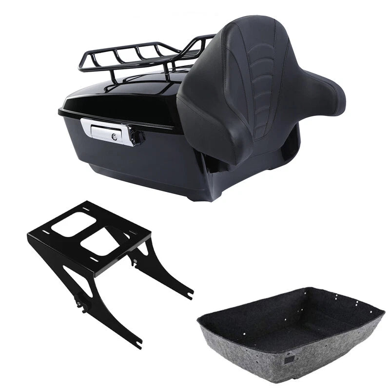 Trunk Backrest Rack for Harley Softail Fatboy (2008–2017)