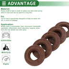 Set of 5 Oil Seals FKM Rubber 20x40x8mm for High Pressure