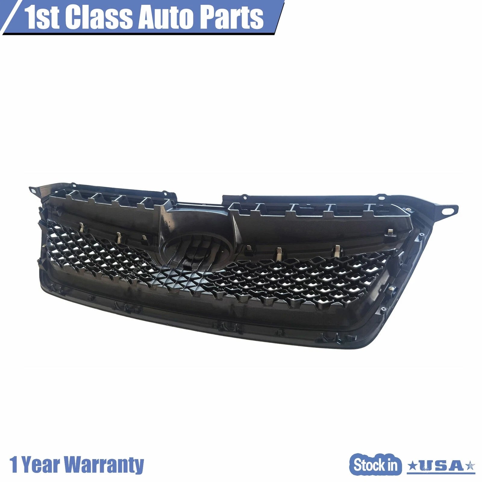 Front Upper Grille with Glossy Black Trim for Subaru Crosstrek (2016–2017)