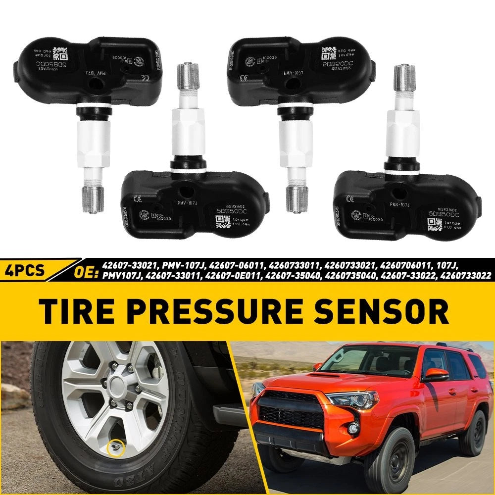 4X TPMS Tire Pressure Sensor PMV-107J 42607-33021 for Toyota Lexus
