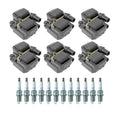 2X Ignition Coil & NGK 12 Laser Iridium Spark Plug Kit for Crossfire E320 (2001–2007)