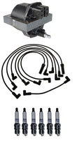 Ignition Wires & Coil with 6 Spark Plugs Kit for Chevy Oldsmobile GMC Jimmy