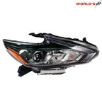 Headlight Assembly for Nissan Altima (2016–2018) Halogen Black Right Side