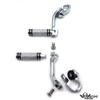 Chrome 5" Long Foot Peg Kit for Harley Davidson SuperLow 1200T (2014–2017)