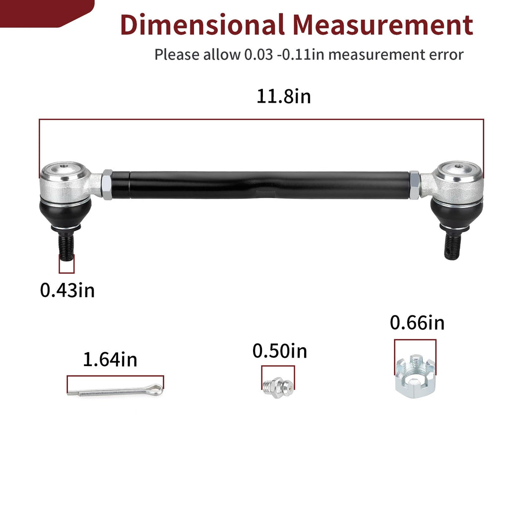 2X Tie Rod End Assembly Kit for EZGO Golf Cart (1994–2001) 70074-G01 70074-G02