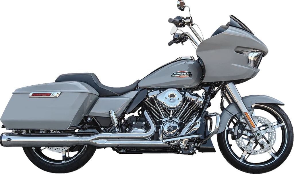 S&S Cycle 2-into-1 GNX Exhaust System for Touring (Race Only, Chrome) 550-1168