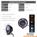 Retro Round LED Headlight w/DRL for Honda Harley BMW Chopper
