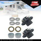 Set of 2 5-Lug 4.5" Trailer Wheel Hub Kits for 3500 lb Trailers