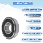 Deep Groove Ball Bearings 6001NR2RS for Various Models (12x28x8mm)