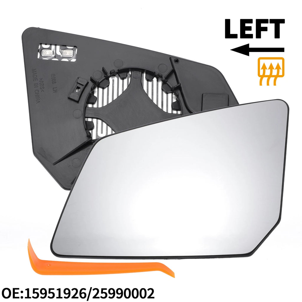 Heated Left Side Mirror Glass for Chevrolet Traverse (2018–2023)