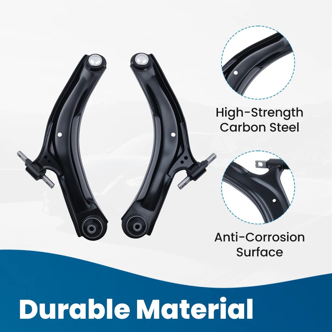 Front Lower Control Arms Kit Ball Joint Assembly for Nissan Rogue (2008–2013)