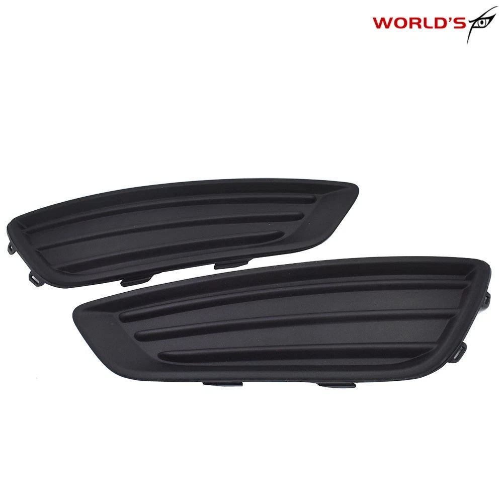 Pair Black Fog Light Covers for Ford Focus (2015–2018)