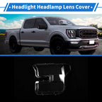 Headlight Lens Cover for Ford F-150 (2015–2017) PC Clear
